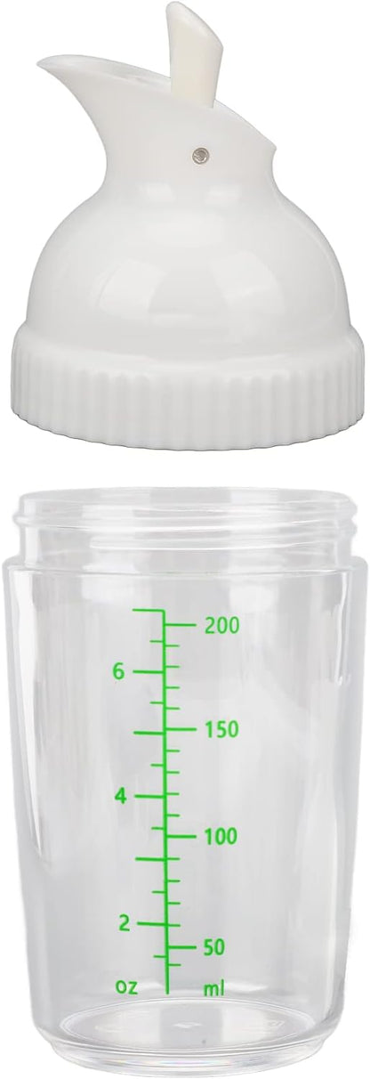 Salad Dressing Shaker, Salad Dressing Shaker BPA Free Prevent Leakage Salad Dressing Jar with Lid for Kitchen (Black) (green) 200ml