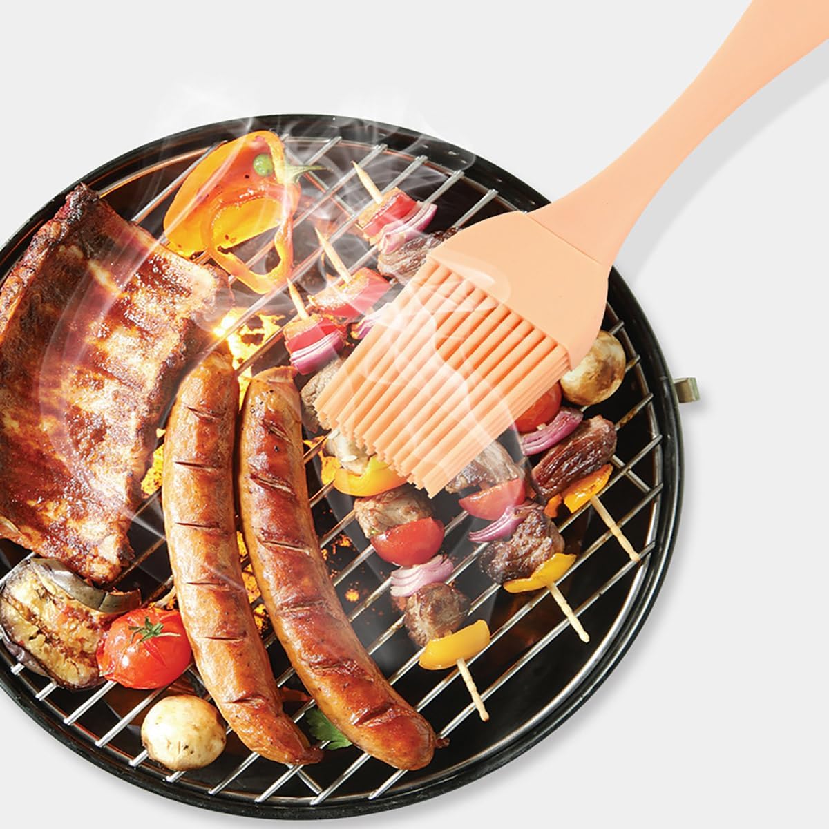 5 PCS Small Silicone Brush Cooking Oil Brush Food Brushes for BBQ Grill Kitchen Cakes Baking Brushes