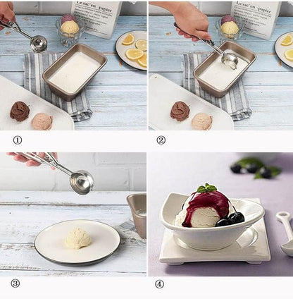 Medium Cookie Scoop, 2.8 Tbsp / 42 ml / 1.4 oz,2 inches / 5 CM Ball, 18/8 Stainless Steel,Secondary Polishing, Ice Cream Scoop,Dough Scoop Cupcake Scoop Melon Baller.