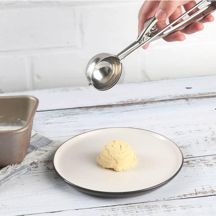 Medium Cookie Scoop, 2.8 Tbsp / 42 ml / 1.4 oz,2 inches / 5 CM Ball, 18/8 Stainless Steel,Secondary Polishing, Ice Cream Scoop,Dough Scoop Cupcake Scoop Melon Baller.