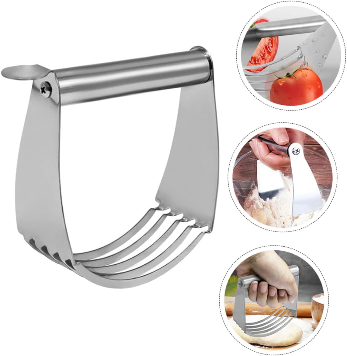 Pastry Blender Tool Heavy Duty Cutter with Comfortable Handle for Baking Ideal for Making Pie Crusts and Biscuits Dishwasher Safe