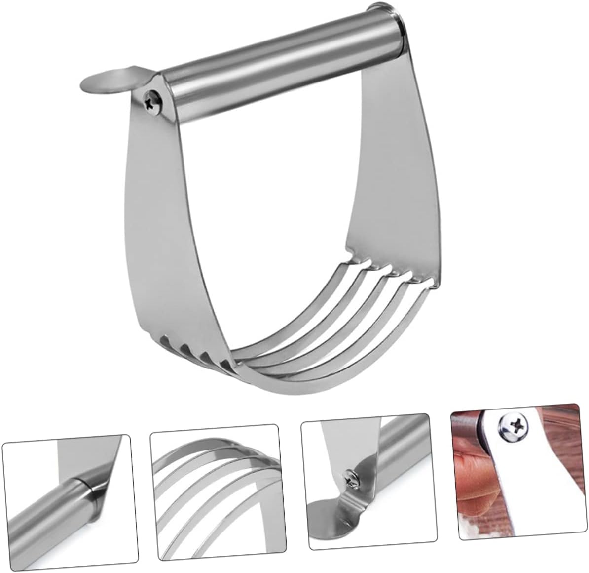 Pastry Blender Tool Heavy Duty Cutter with Comfortable Handle for Baking Ideal for Making Pie Crusts and Biscuits Dishwasher Safe