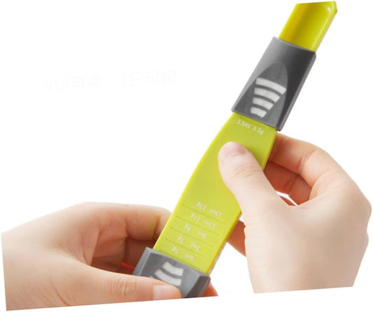 Multifunctional Adjustable Measuring Spoon Tablespoon Measuring Spoons Plastic Dishwasher Safe Metric Measuring Spoon for Cooking Baking