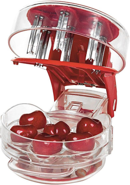 Cherry Pitter, Cherrystone Remover Mess Free 6 Capacity At Once Dishwasher Safe-6 Cherries,cherry picker