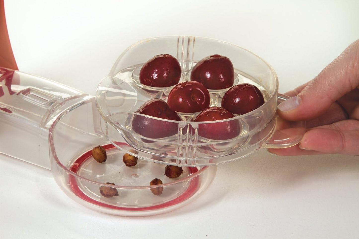 Cherry Pitter, Cherrystone Remover Mess Free 6 Capacity At Once Dishwasher Safe-6 Cherries,cherry picker