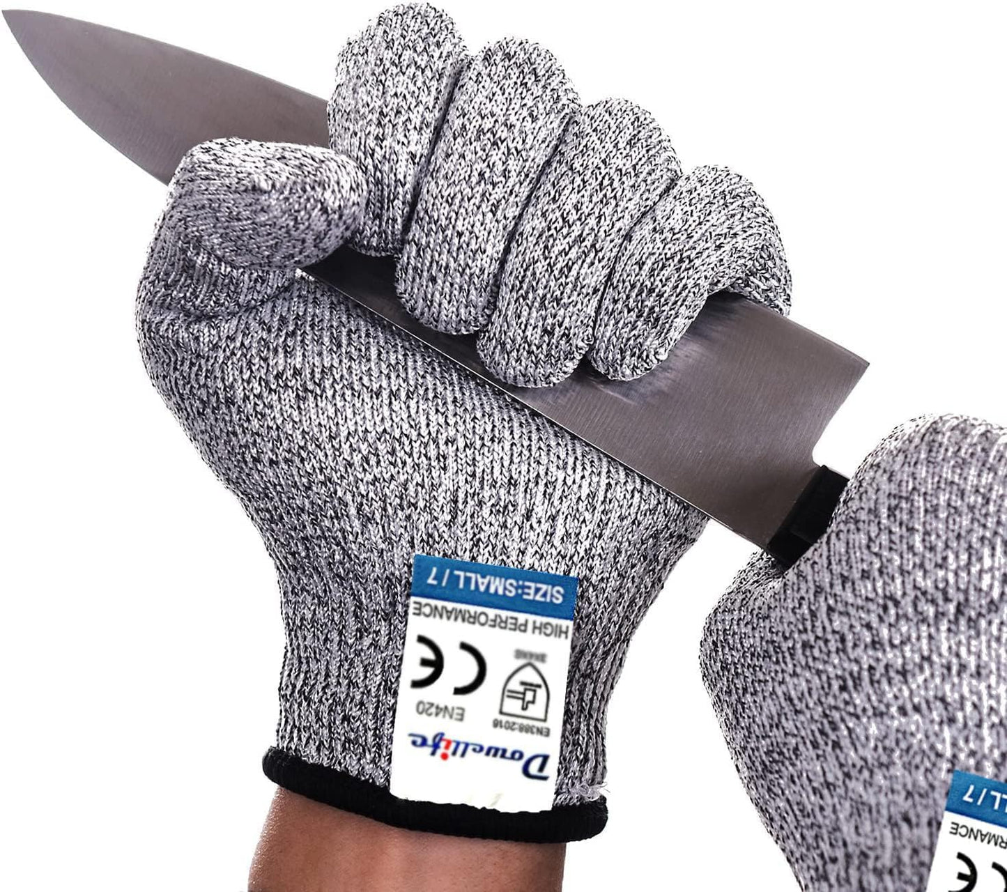 Cut Resistant Gloves Food Grade Level 5 Protection, Safety Kitchen Cut Gloves for Chef Oyster Shucking Mandolin Knife Butcher Meat Cutting