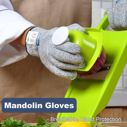 Cut Resistant Gloves Food Grade Level 5 Protection, Safety Kitchen Cut Gloves for Chef Oyster Shucking Mandolin Knife Butcher Meat Cutting