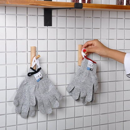 Cut Resistant Gloves Food Grade Level 5 Protection, Safety Kitchen Cut Gloves for Chef Oyster Shucking Mandolin Knife Butcher Meat Cutting