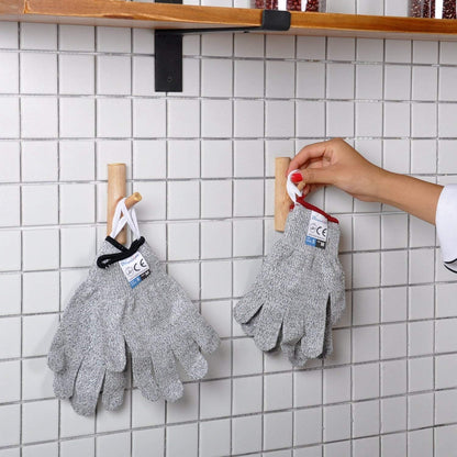 Cut Resistant Gloves Food Grade Level 5 Protection, Safety Kitchen Cut Gloves for Chef Oyster Shucking Mandolin Knife Butcher Meat Cutting