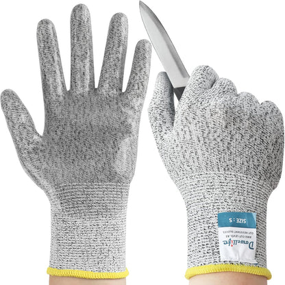 Cut Resistant Gloves Food Grade Level 5 Protection, Safety Kitchen Cut Gloves for Chef Oyster Shucking Mandolin Knife Butcher Meat Cutting