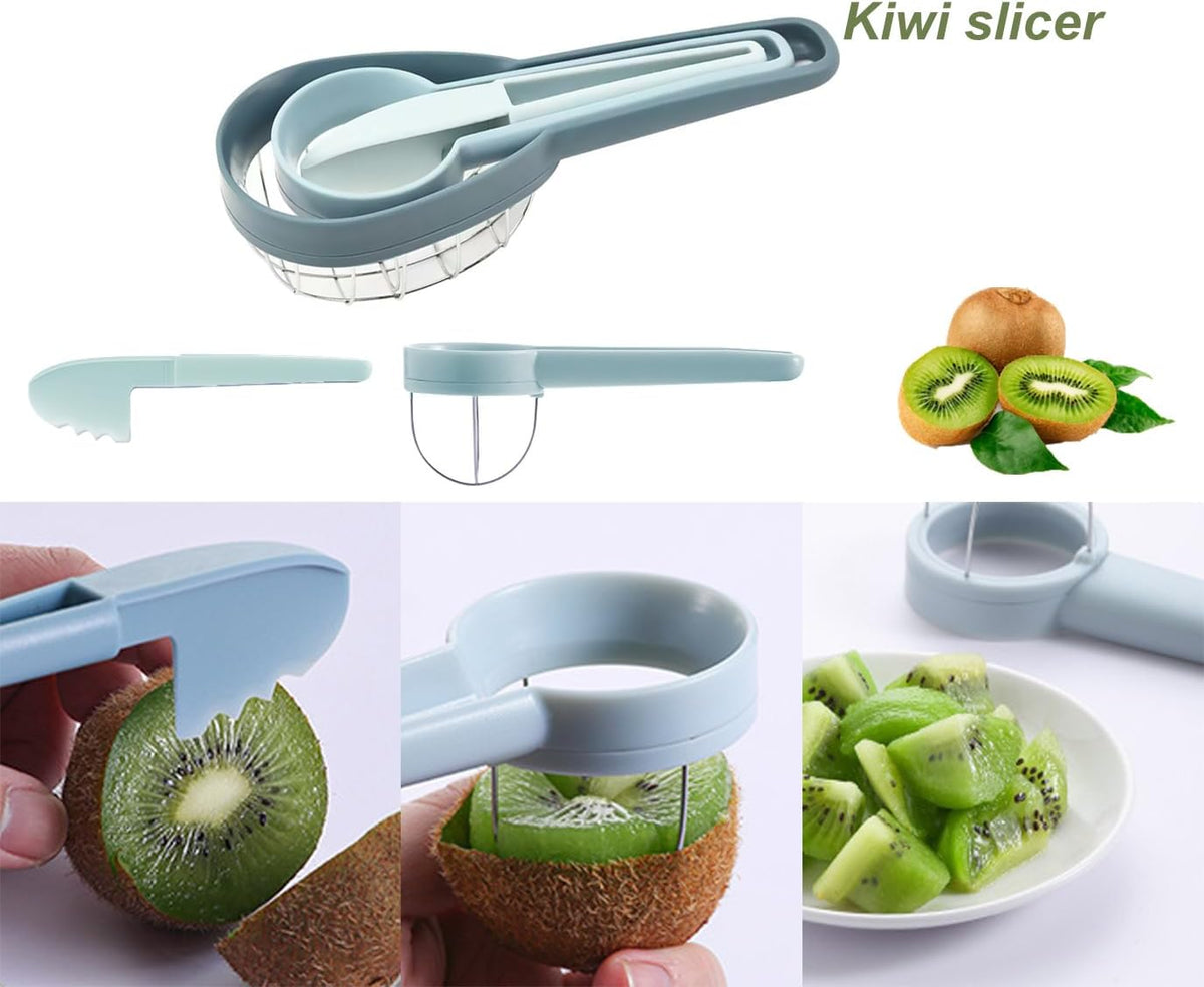 3 in 1 Stainless Steel Avocado Slicer Kiwi Cutter Slicer