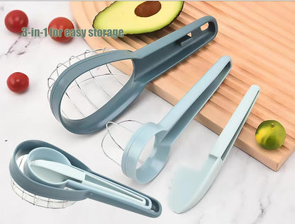 3 in 1 Stainless Steel Avocado Slicer Kiwi Cutter Slicer