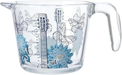 Glass Measuring Cup, Easy-Read Markings, Spout and Handle, Oven and Dishwasher Safe, 2 Cup