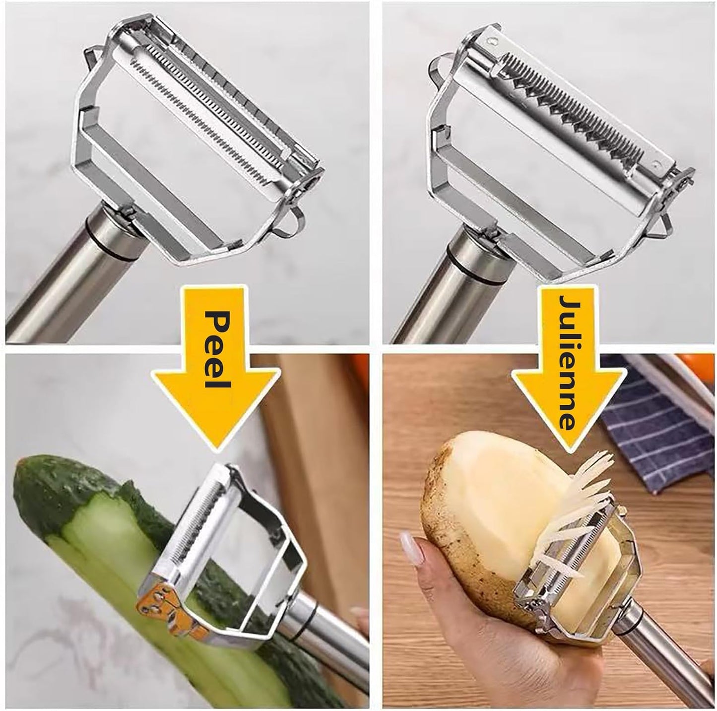 Multi-Purpose Vegetable Peelers,Y-Shaped Stainless Steel Peelers for Kitchen, Potato Peelers,Durable Non-Slip Handle
