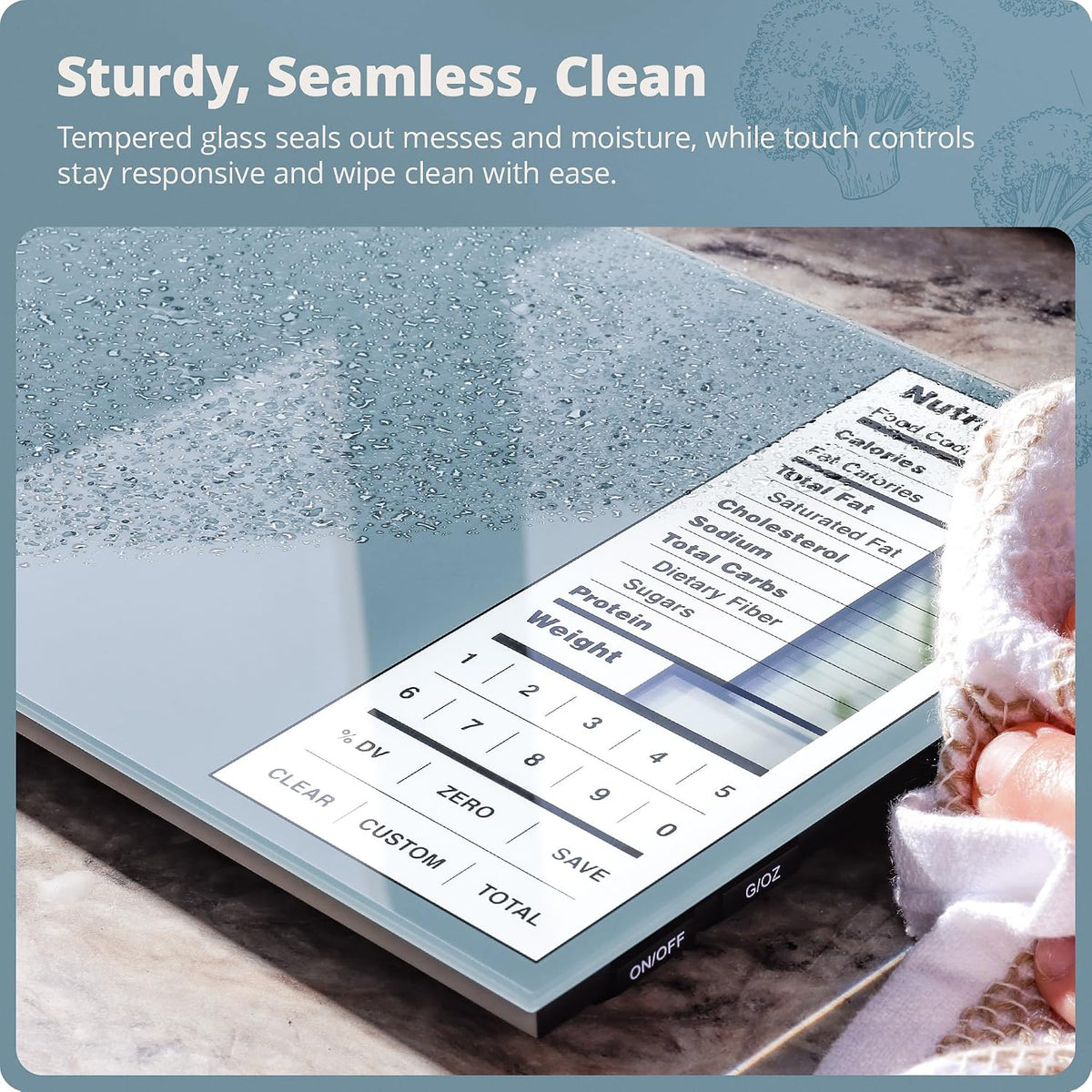 Food Scale with Nutrition Calculator, 2,000 Codes (Blue)