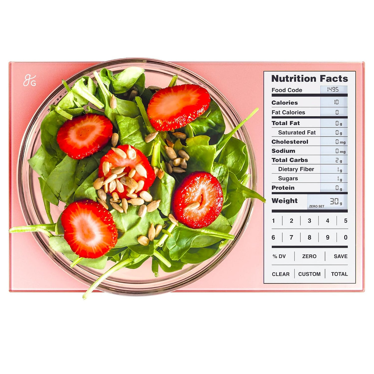 Food Scale with Nutrition Calculator, 2,000 Codes (Blue)