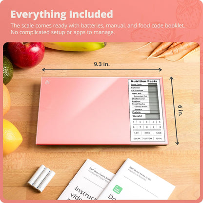 Food Scale with Nutrition Calculator, 2,000 Codes (Blue)