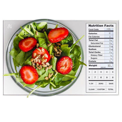 Food Scale with Nutrition Calculator, 2,000 Codes (Blue)