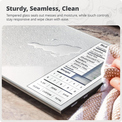 Food Scale with Nutrition Calculator, 2,000 Codes (Blue)