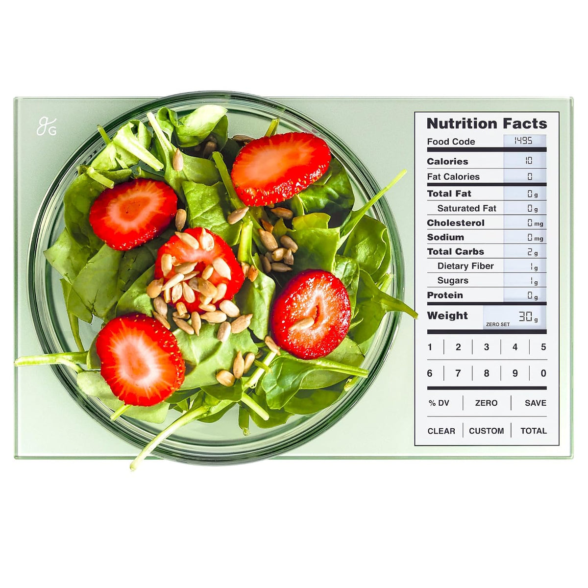 Food Scale with Nutrition Calculator, 2,000 Codes (Blue)
