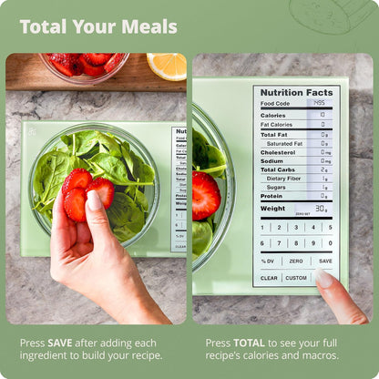 Food Scale with Nutrition Calculator, 2,000 Codes (Blue)