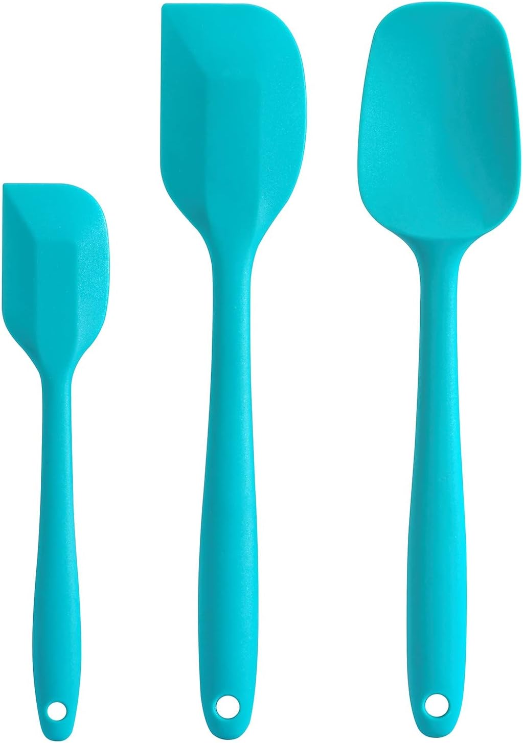 Silicone Spatula Set - Rubber Spatula - 600°F Heat Resistant Baking Spoon & Spatulas (Pink)