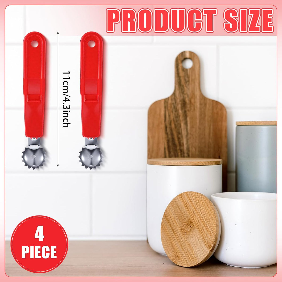 4 Pcs Tomato Corer Strawberry Huller, Stainless Steel Tool