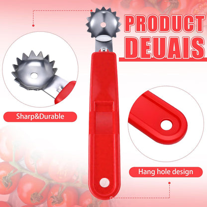 4 Pcs Tomato Corer Strawberry Huller, Stainless Steel Tool