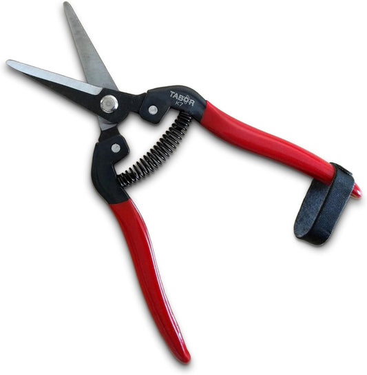 K7A Pruning Shears with High Carbon Steel Blades, Straight Garden Snips & Pruning Scissors, Florist Shears for Deadheading, Trimming & Harvesting Herbs, Flowers, Fruits or Vegetables