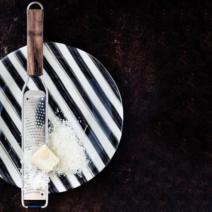 Zester Grater for Citrus Fruits, Hard Cheese, Ginger, Chocolate, Nutmeg and Truffle with Stainless Steel Blades - Made in USA