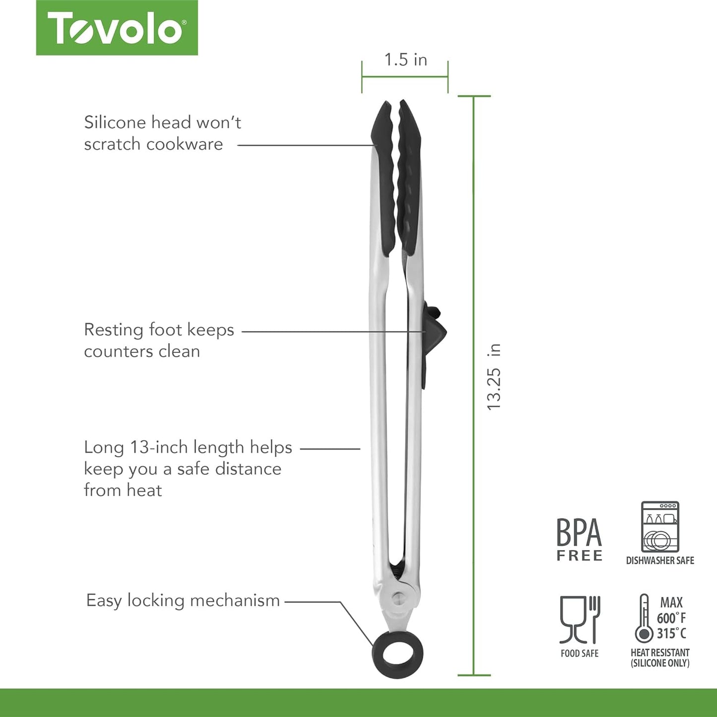 Tongs With Silicone Tips Easy Grip 13" Long Kitchen Tongs Stainless Steel Handle For Cooking, Non Scratch Heat Resistant Locking Tongs Silicone Tipped Dishwasher Safe BPA Free, Pink Sorbet