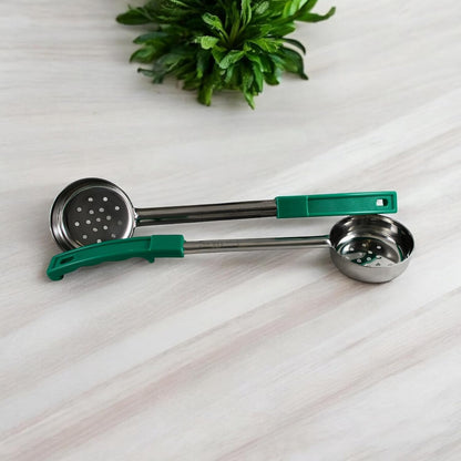 4 oz Slotted Stainless Steel Portion Control Ladle Spoodle - [Pack of 2]