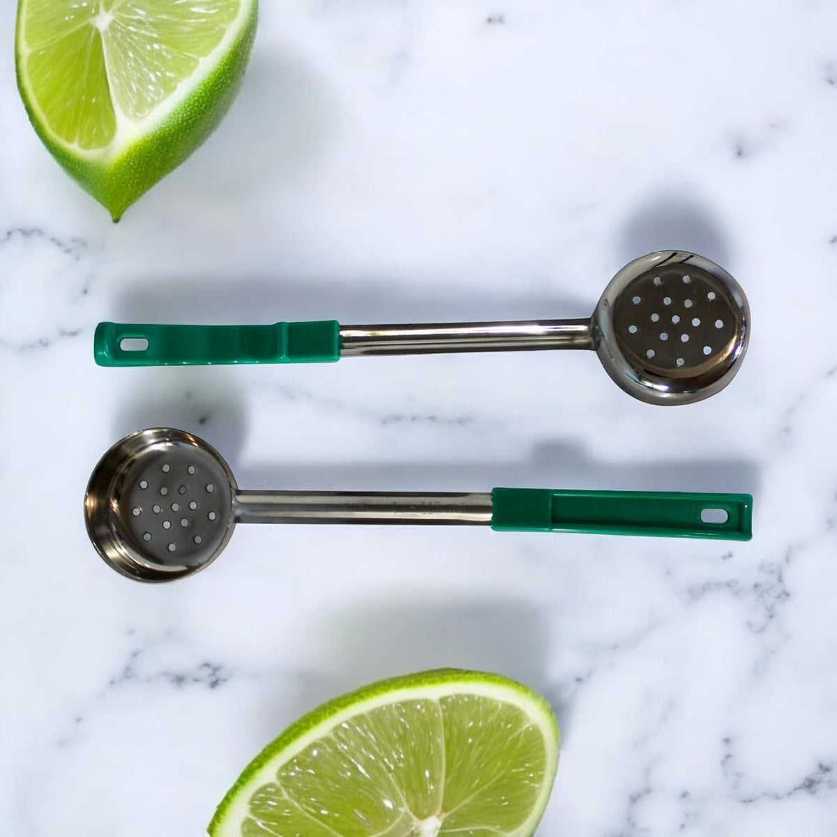 4 oz Slotted Stainless Steel Portion Control Ladle Spoodle - [Pack of 2]