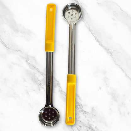 4 oz Slotted Stainless Steel Portion Control Ladle Spoodle - [Pack of 2]