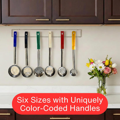 4 oz Slotted Stainless Steel Portion Control Ladle Spoodle - [Pack of 2]