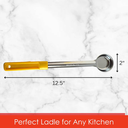 4 oz Slotted Stainless Steel Portion Control Ladle Spoodle - [Pack of 2]