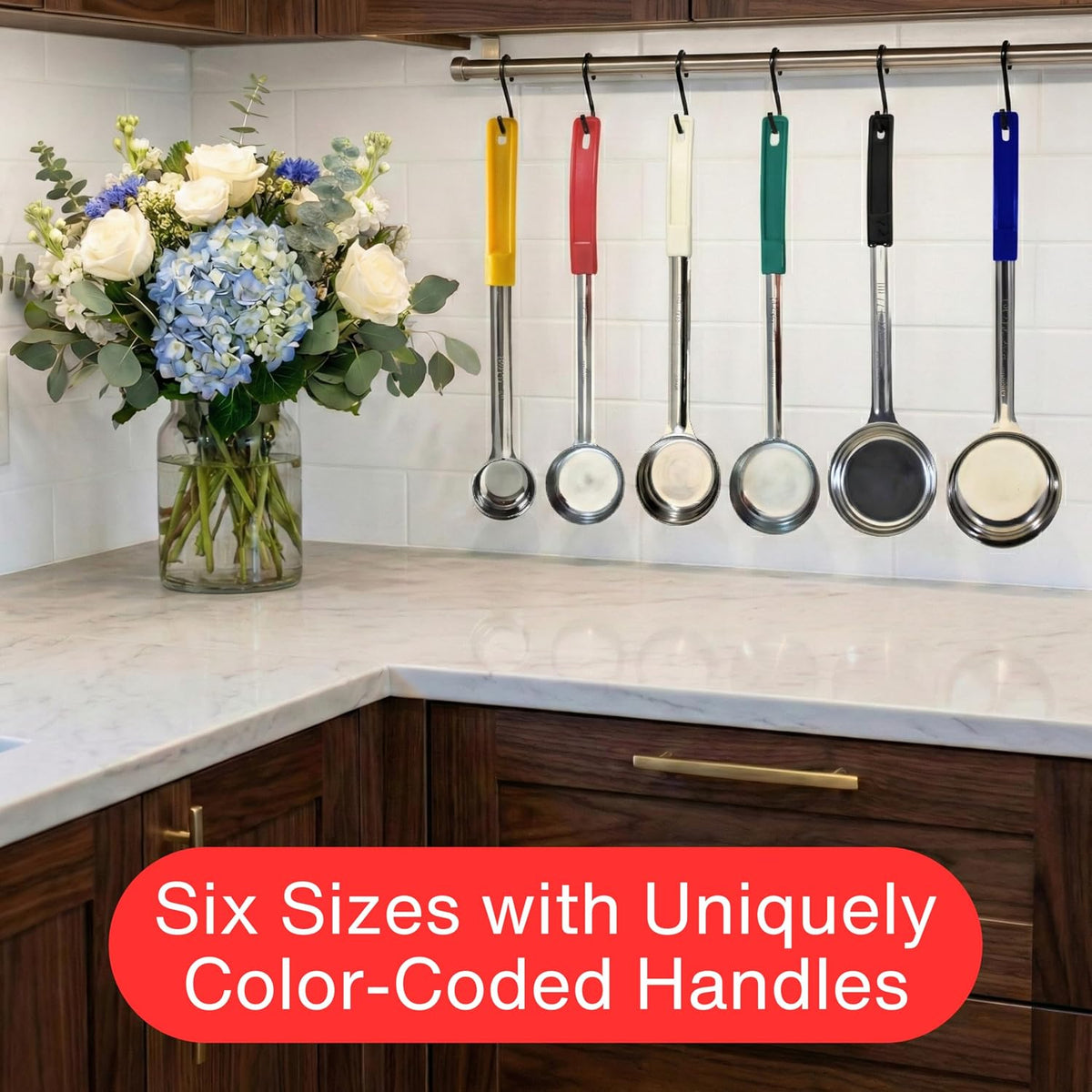 4 oz Slotted Stainless Steel Portion Control Ladle Spoodle - [Pack of 2]