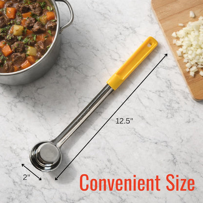 4 oz Slotted Stainless Steel Portion Control Ladle Spoodle - [Pack of 2]