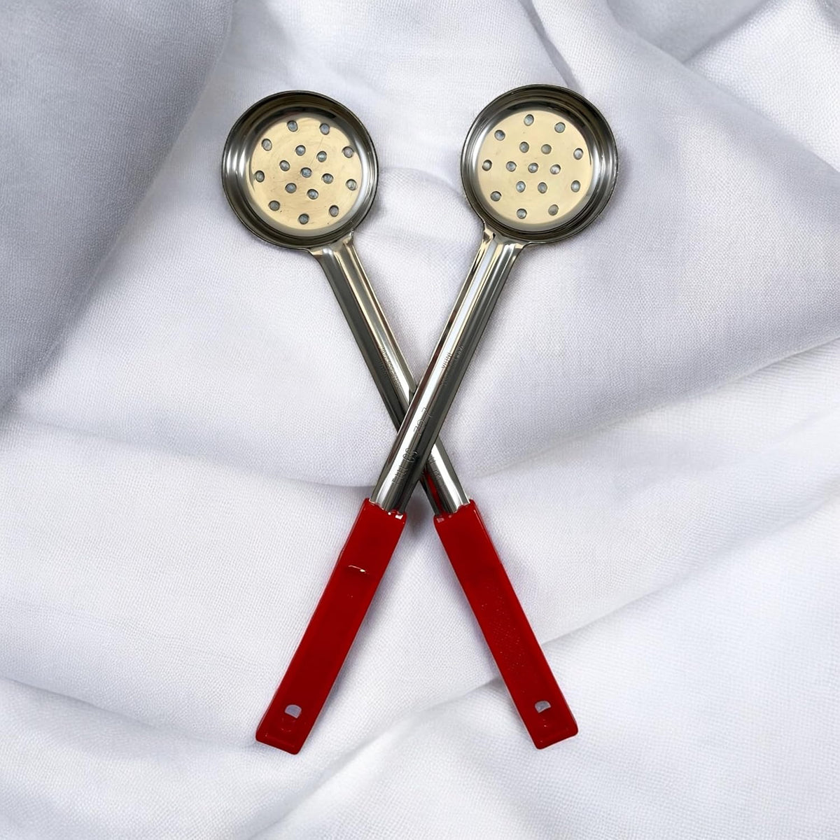 4 oz Slotted Stainless Steel Portion Control Ladle Spoodle - [Pack of 2]