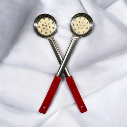 4 oz Slotted Stainless Steel Portion Control Ladle Spoodle - [Pack of 2]