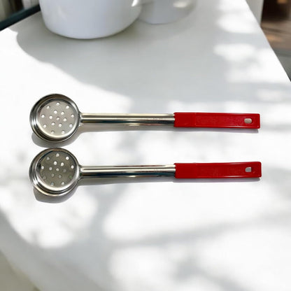 4 oz Slotted Stainless Steel Portion Control Ladle Spoodle - [Pack of 2]