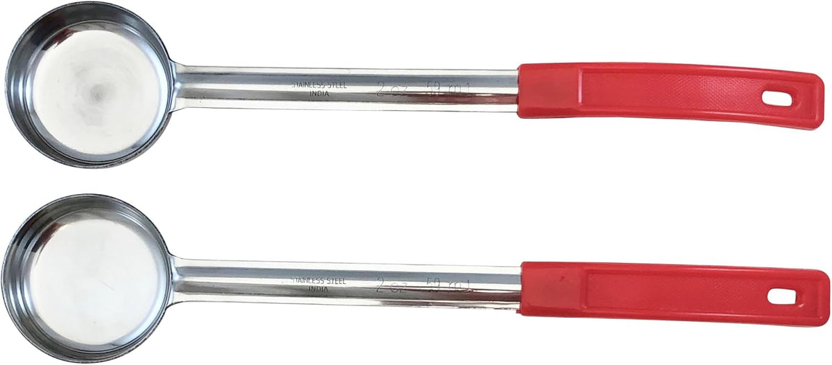 4 oz Slotted Stainless Steel Portion Control Ladle Spoodle - [Pack of 2]