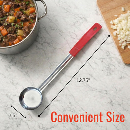 4 oz Slotted Stainless Steel Portion Control Ladle Spoodle - [Pack of 2]