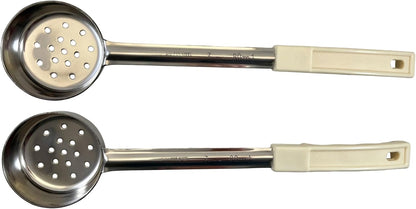 4 oz Slotted Stainless Steel Portion Control Ladle Spoodle - [Pack of 2]