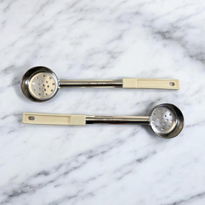4 oz Slotted Stainless Steel Portion Control Ladle Spoodle - [Pack of 2]