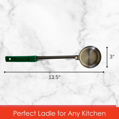 4 oz Slotted Stainless Steel Portion Control Ladle Spoodle - [Pack of 2]