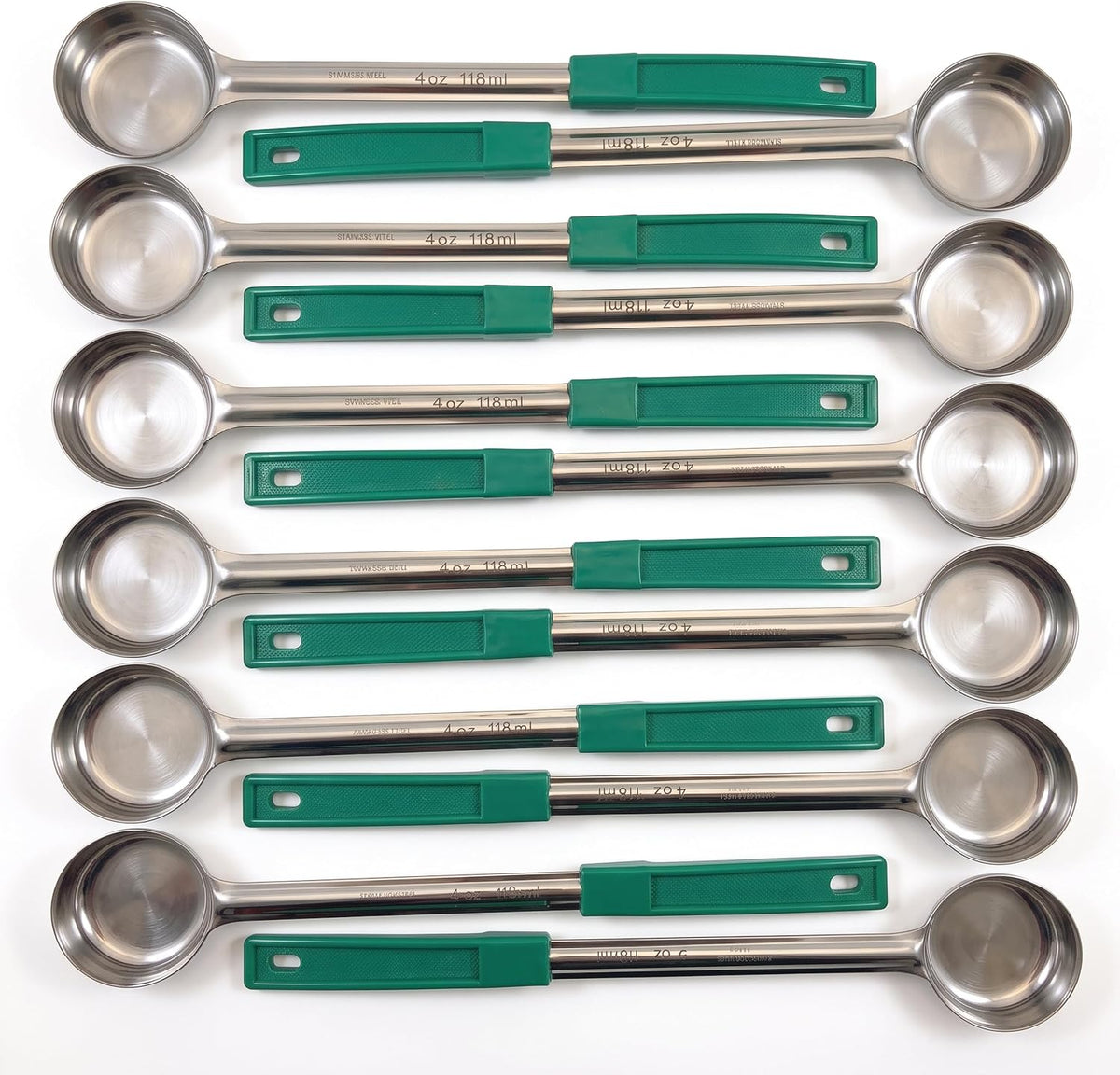 4 oz Slotted Stainless Steel Portion Control Ladle Spoodle - [Pack of 2]