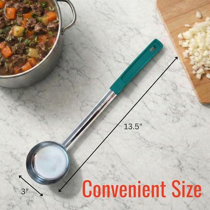4 oz Slotted Stainless Steel Portion Control Ladle Spoodle - [Pack of 2]