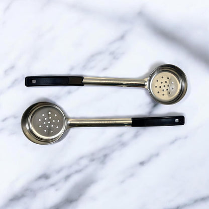 4 oz Slotted Stainless Steel Portion Control Ladle Spoodle - [Pack of 2]