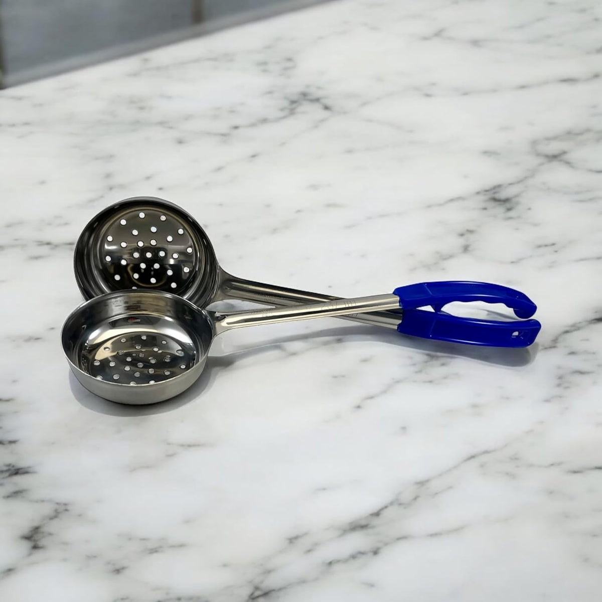 4 oz Slotted Stainless Steel Portion Control Ladle Spoodle - [Pack of 2]